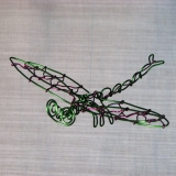 Dragonfly Green & Purple