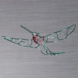 Hummingbird Green Red
