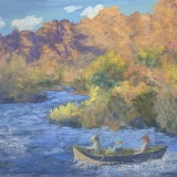 Drifting Toward the Canyon, Pastel