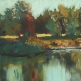Lazy-River/Camping on the Yampa -Pastel by Lyn-Jensen