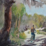 Spanish Moss Trail  - Pastel by Lyn Jensen