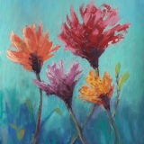Bachelor Buttons, Pastel