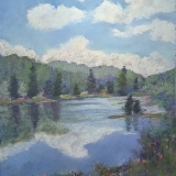 Moose Kept Out of Sight, Pastel